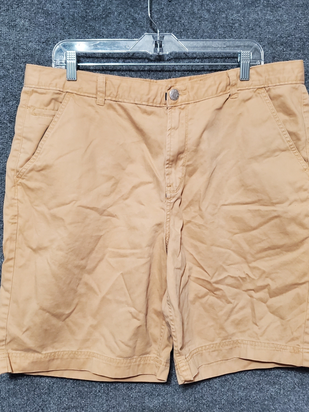 Disney Parks Twill Denim Tan Shorts Mens 38 Mickey Mouse 1928 Casual Summer Y2K